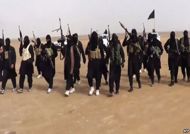 عدد من مقاتلى الدولة الإسلامية داعش